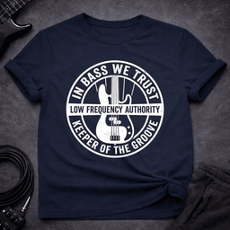 Low Frequency Authority T Shirt Gift For Bass Player