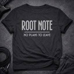 Root Note Plans T Shirt Gift For Bass Player
