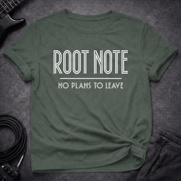 Root Note Plans T Shirt Gift For Bass Player
