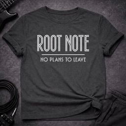 Root Note Plans T Shirt Gift For Bass Player