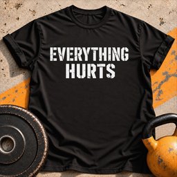Everything Hurts T Shirt Gift For Fitness Lover