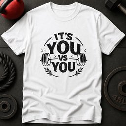 Its You Vs You T Shirt Gift For Fitness Lover