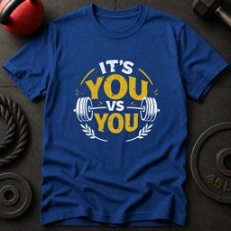 Its You Vs You T Shirt Gift For Fitness Lover