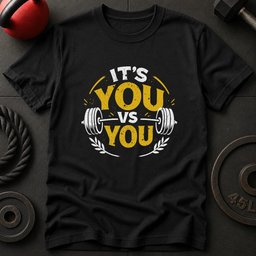 Its You Vs You T Shirt Gift For Fitness Lover