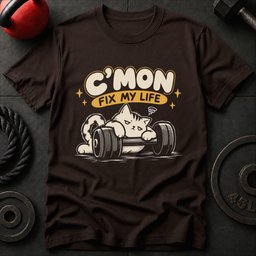 Fix My Life Cat T Shirt Gift For Fitness Lover