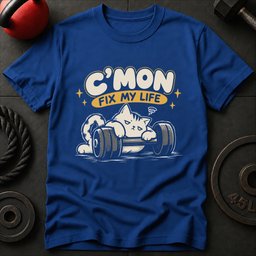 Fix My Life Cat T Shirt Gift For Fitness Lover