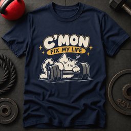 Fix My Life Cat T Shirt Gift For Fitness Lover
