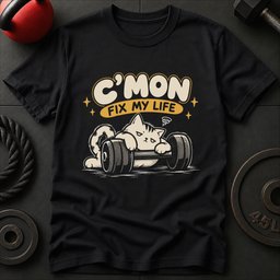 Fix My Life Cat T Shirt Gift For Fitness Lover