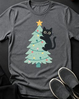 Christmas Kitty Tee Gift For Cat Lover