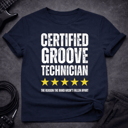 Certified Groove Technician T Shirt Gift For Bass Player