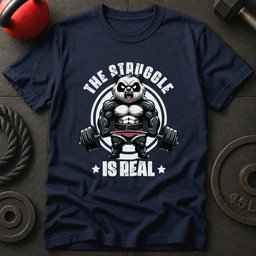 The Struggle Is Real Panda T Shirt Gift For Fitness Lover