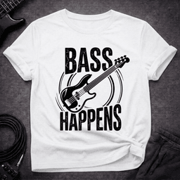 Bass Happens T Shirt Gift For Bass Player
