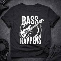 Bass Happens T Shirt Gift For Bass Player