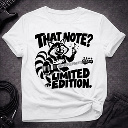 Limited Edition Note T Shirt Gift For Bass Player