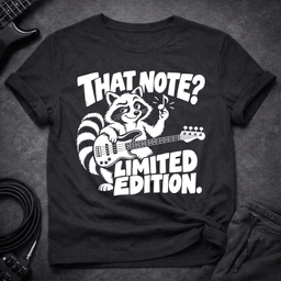 Limited Edition Note T Shirt Gift For Bass Player