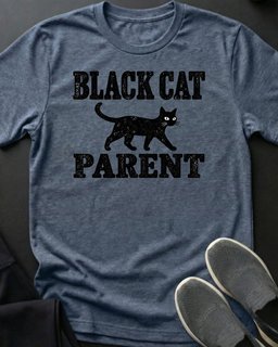 Black Cat Parent Tee Gift For Cat Lover