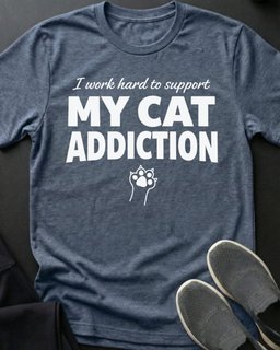 Cat Addiction Tee Gift For Cat Lover