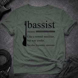 Definition Bassist T Shirt Gift For Bass Player