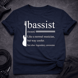 Definition Bassist T Shirt Gift For Bass Player