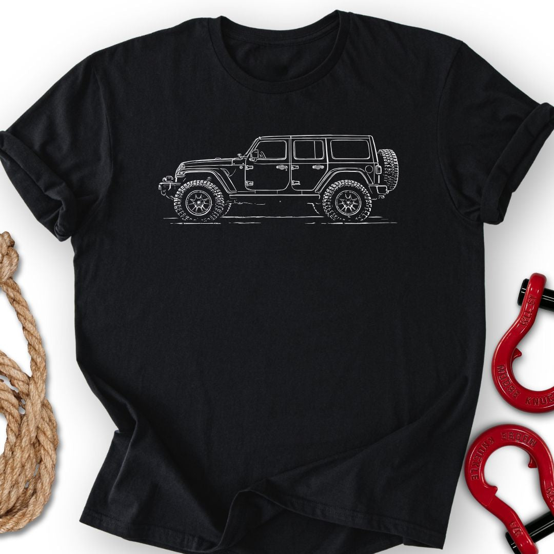 Unlimited Sketch T Shirt Gift For Offroad Enthusiast