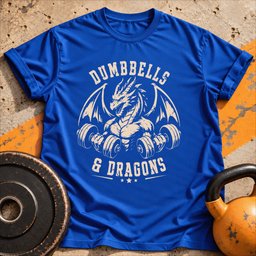Dumbbells And Dragons T Shirt Gift For Fitness Lover