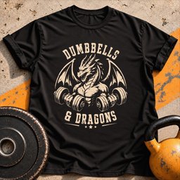 Dumbbells And Dragons T Shirt Gift For Fitness Lover