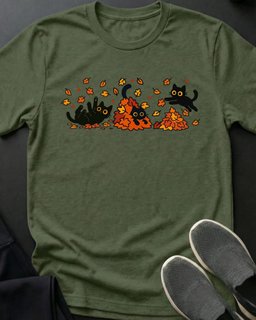 Autumn Zoomies Tee Gift For Cat Lover