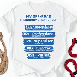 The Hierarchy T Shirt Gift For Offroad Enthusiast