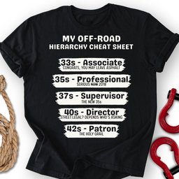 The Hierarchy T Shirt Gift For Offroad Enthusiast