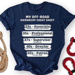 The Hierarchy T Shirt Gift For Offroad Enthusiast