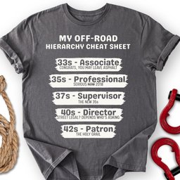 The Hierarchy T Shirt Gift For Offroad Enthusiast