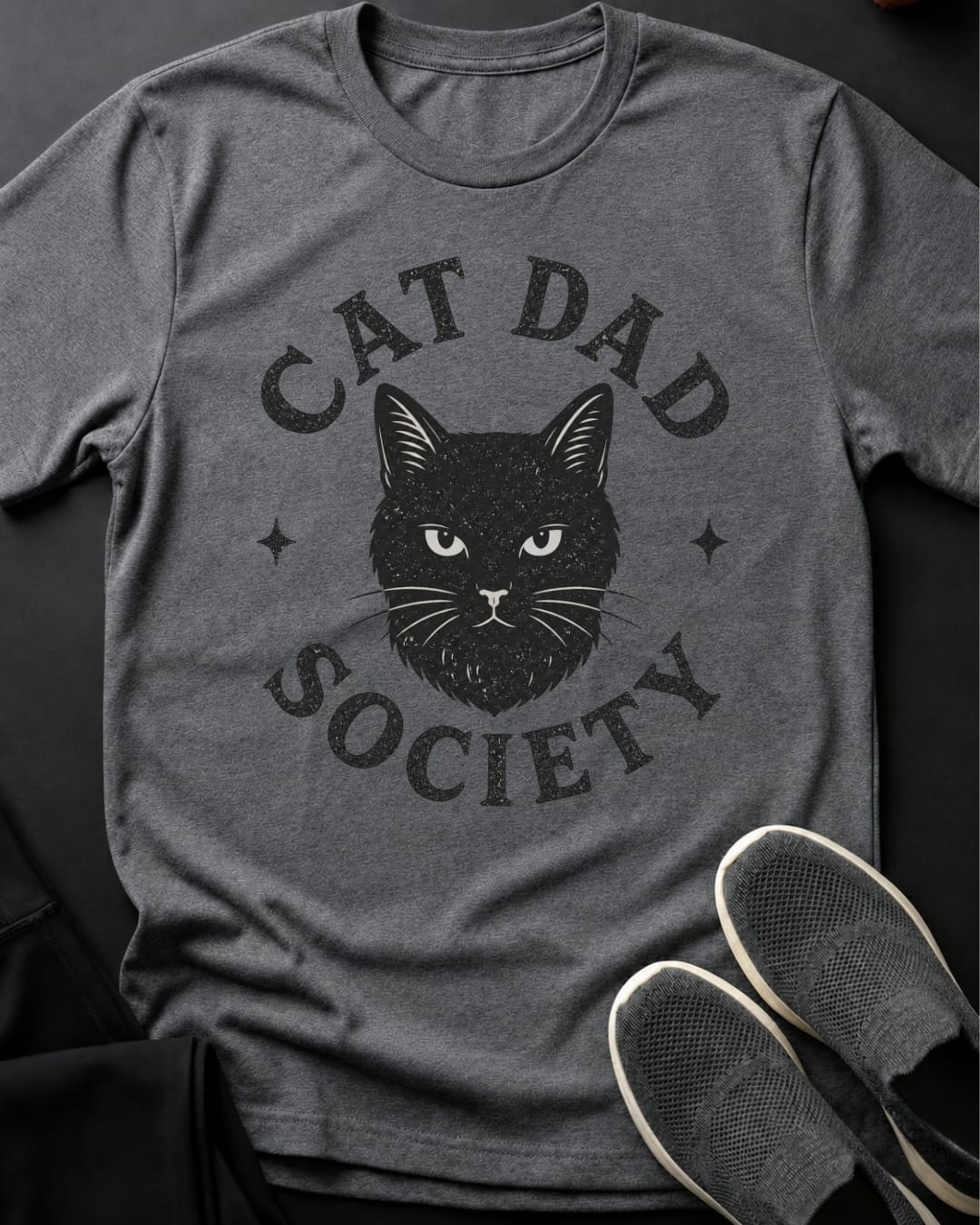 Cat Dad Society Tee Gift For Dad