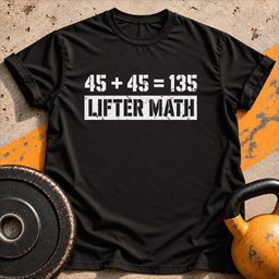 Lifter Math T Shirt Gift For Fitness Lover