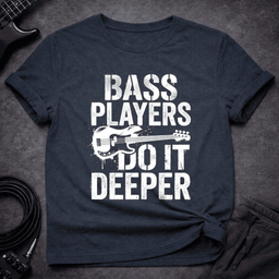 Do IT Deeper T Shirt Gift For Bass Player
