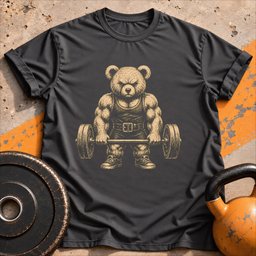 Weightlifting Bear T Shirt Gift For Fitness Lover