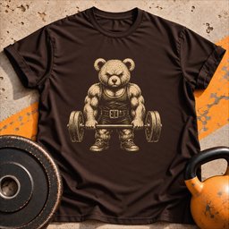 Weightlifting Bear T Shirt Gift For Fitness Lover