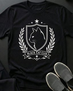 Black Cat Club Tee Gift For Cat Lover