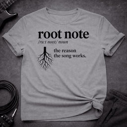 Root Note Definition T Shirt Gift For Bass Player