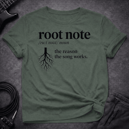 Root Note Definition T Shirt Gift For Bass Player
