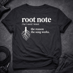 Root Note Definition T Shirt Gift For Bass Player