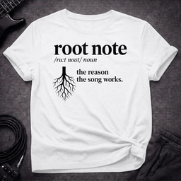 Root Note Definition T Shirt Gift For Bass Player