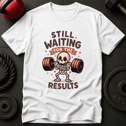 Still Waiting The Results T Shirt Gift For Fitness Lover