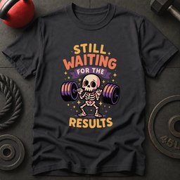 Still Waiting The Results T Shirt Gift For Fitness Lover