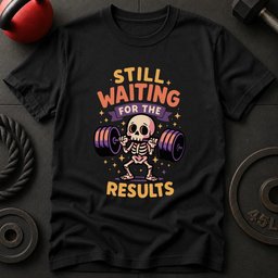 Still Waiting The Results T Shirt Gift For Fitness Lover