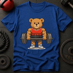 Teddy Bear Lifting Gym T Shirt Gift For Fitness Lover
