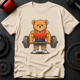 Teddy Bear Lifting Gym T Shirt Gift For Fitness Lover