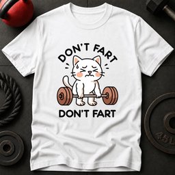 Dont Fart Cat T Shirt Gift For Fitness Lover
