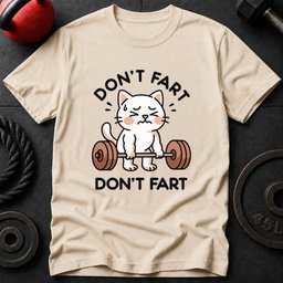 Dont Fart Cat T Shirt Gift For Fitness Lover