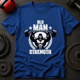 Old Man Strength Gorilla T Shirt Gift For Fitness Lover