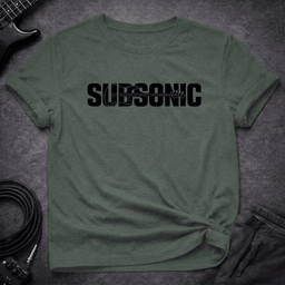 Subsonic T Shirt Gift For Bass Player